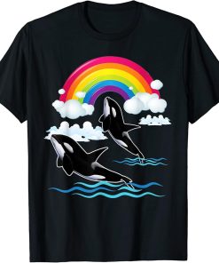 Orca Rainbow For Orca Lover T-Shirt