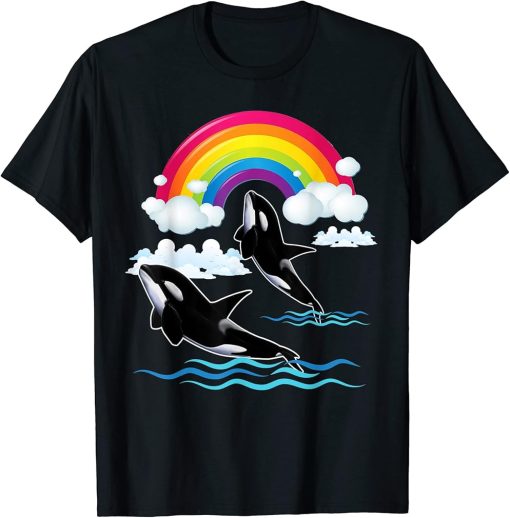 Orca Rainbow For Orca Lover T-Shirt