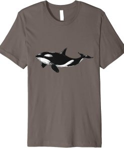 Orca whale, orca fish, sea creature fish t-shirt for men and women Premium T-Shirt