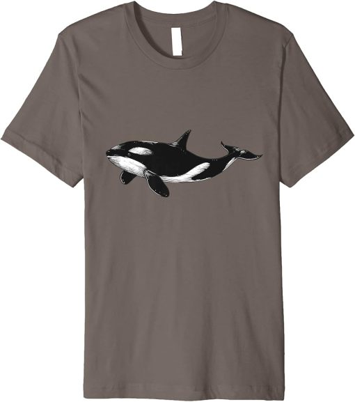 Orca whale, orca fish, sea creature fish t-shirt for men and women Premium T-Shirt