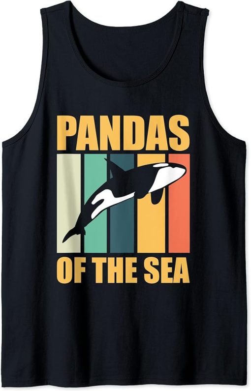 Pandas Of The Sea Ocean Orca Sea Mamal Lover Tank Top