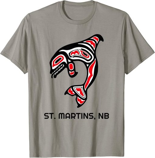 St. Martins NB Native Indigenous Orca Killer Whales T-Shirt