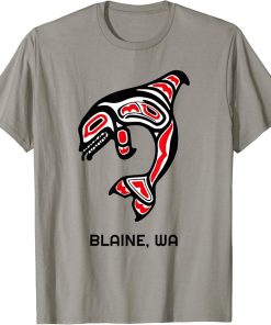 Blaine Washington Native American Indian Orca Killer Whales T-Shirt