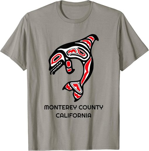 Monterey County California Native American Orca Killer Whale T-Shirt